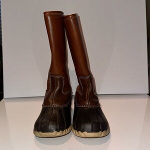 OUTWOODS KIDS Brown Color Combo Zip Duck Rain Boots Unisex 13